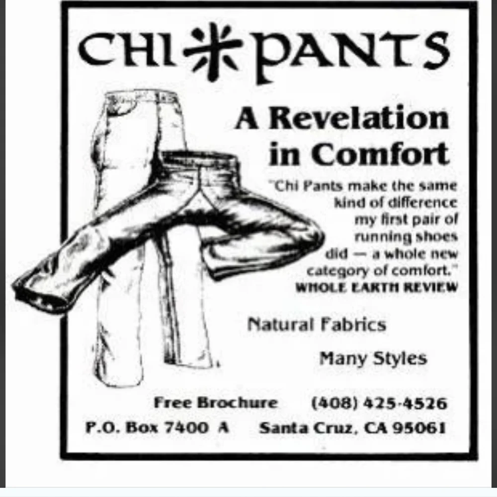 CHI PANTS SANTA CRUZ ORIGINAL 84-91 RUN BLUE JEANS 34 100% COTTON NWOT